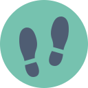Foot print,Shoe print ok 